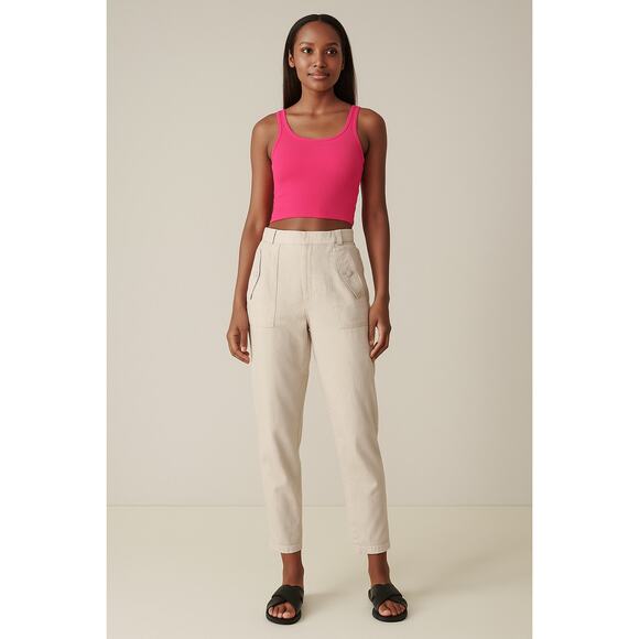Athleta SZ 12 Voyager Linen Pant Color: Undyed - Picture 1 of 6